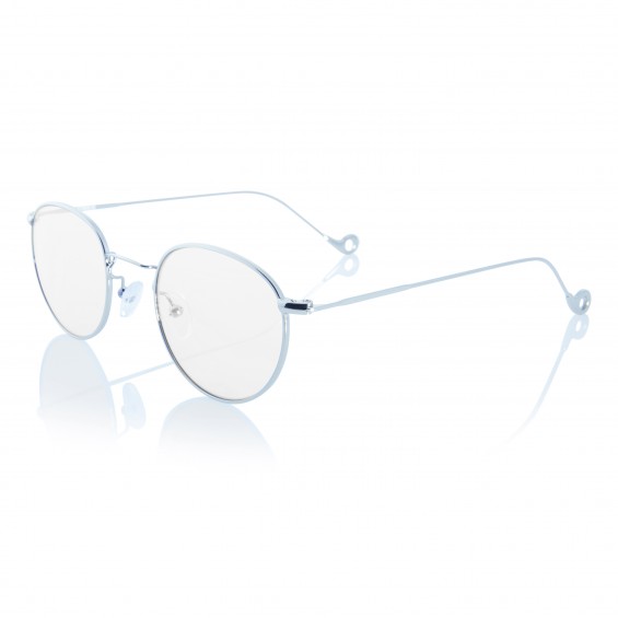 Silver One - prescription glasses silver stainless steel frame