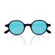 Runaway with blue polarized lenses