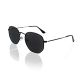Hexagon black polarized lenses sunglasses