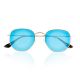 Hexagon blue polarized lenses sunglasses