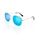 Hexagon blue polarized lenses sunglasses