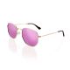 Hexagon pink polarized lenses sunglasses